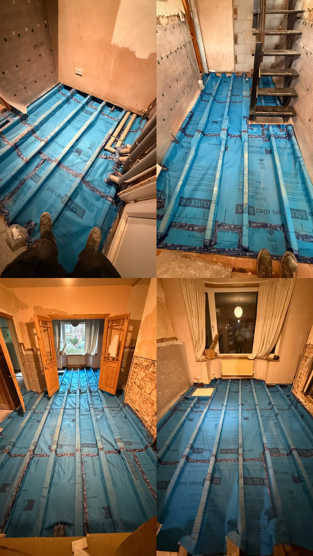 Floor insulation — Collage